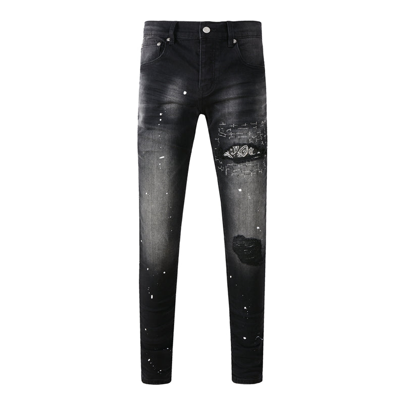 SOWO-PURPLE Fashion Jeans 9099